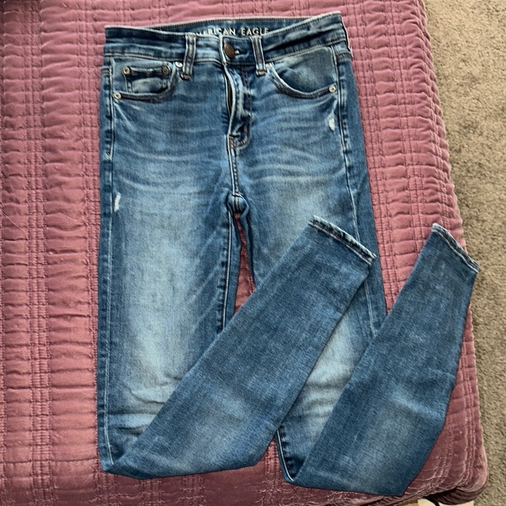 American Eagle Blue Jeggings